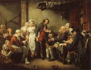 Jean-Baptiste Greuze The Village Marriage Contract Sweden oil painting artist